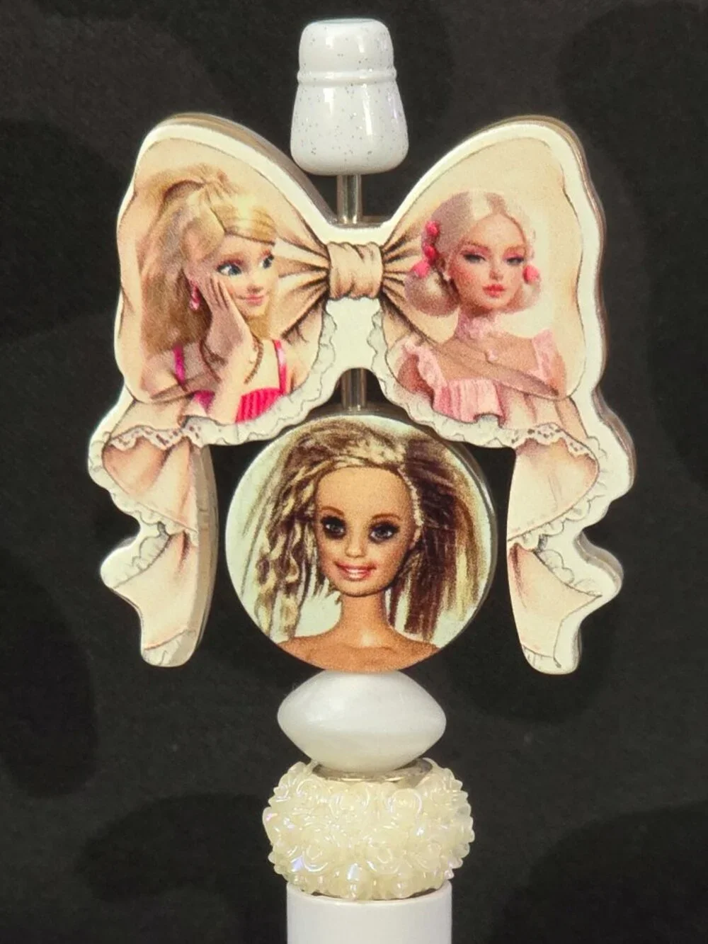 Barbie Acrylic Novelty Spinner Pen